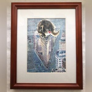 "Cat on the Flatiron Building" Framed Print